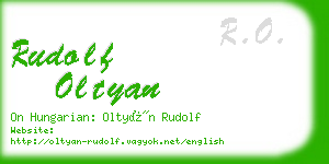 rudolf oltyan business card